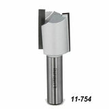 Carbide tipped woodworking router bit with straight cutting edges, product number 11-754.