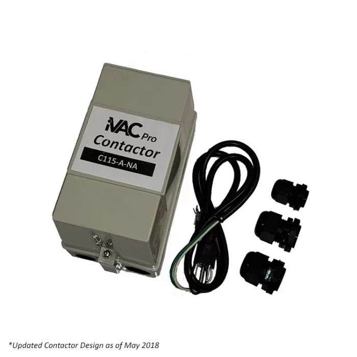 iVAC Pro contactor C115-A-NA with power cord and cable connectors, woodworking tool accessory