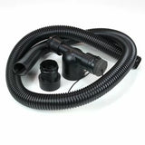 Dust collection hose and fittings kit for woodworking tools and router table setup