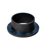 2-1/2 inch black plastic dust collection connector for woodworking on white background