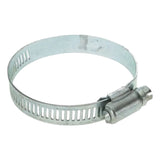 Metal hose clamp for woodworking dust collection, adjustable steel band with screw mechanism