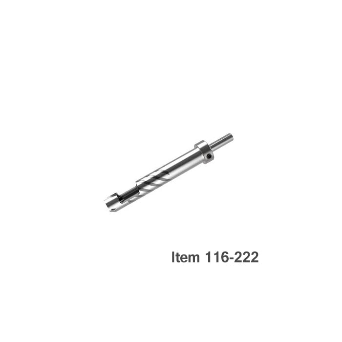 Spiral drill bit with stop collar for woodworking, displayed on white background, item 116-222