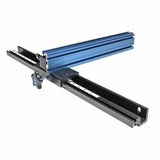 Aluminum router table fence with measuring scale for woodworking precision