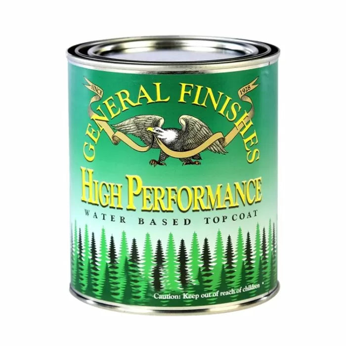 General Finishes High Performance water based topcoat can for woodworking projects