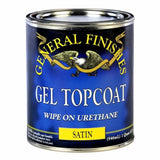 General Finishes gel topcoat satin quart can for woodworking finish protection