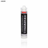 Epoxy crack filler cartridge for woodworking and repairs on white background