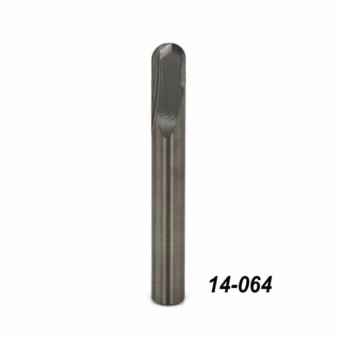 Solid carbide straight router bit for woodworking, product number 14-064