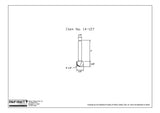 Technical diagram of a woodworking router bit with labeled dimensions
