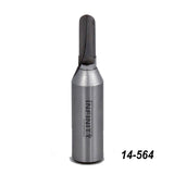 Carbide-tipped woodworking router bit with straight shank, item number 14-564