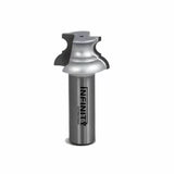 Steel Roman ogee router bit with decorative profile for woodworking projects