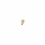 Wood molding profile with decorative bullnose and step edge for woodworking projects