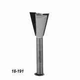 Dovetail router bit for woodworking, steel shank, sharp carbide blade, product code 18-191