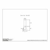 Technical drawing of woodworking router bit with dimensions, labeled item 18-633.