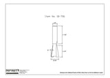 Router bit technical drawing with dimensions, item number 18-706, woodworking tool diagram