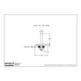 Technical drawing of router bit with dimensions and bearing, labeled item 23-140A.