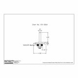 Technical diagram of router bit with dimensions, labeled as item 23-316A for woodworking.