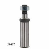 Steel router bit collet with bearing and nut for woodworking applications, code 24-127