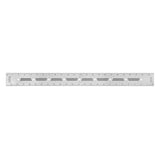24-inch stainless steel precision woodworking ruler with engraved markings