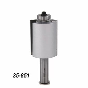 Carbide flush trim router bit with bearing, model 35-851, for woodworking precision cuts