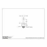 Technical drawing of woodworking router bit with bearing, item 37-190, dimensions labeled.