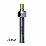 Roundover router bit with guide bearing, straight shank, woodworking tool, item 38-002