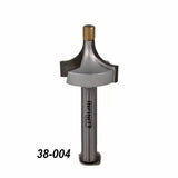 Roundover router bit with bearing, woodworking tool, part number 38-004