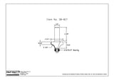 Technical diagram of router bit with item number 38-817, showing detailed measurements and bearing size.