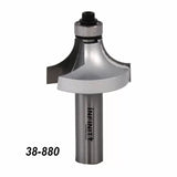 Roundover router bit with bearing, Infinity Cutting Tools model 38-880, for woodworking
