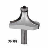Large roundover router bit with bearing, woodworking tool, item number 38-992