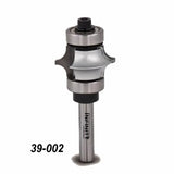 Carbide woodworking router bit with ball bearing guide and Infinity label, model 39-002
