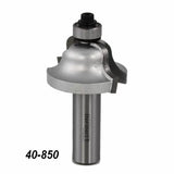 Roundover router bit with bearing, carbide woodworking tool, product number 40-850