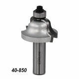 Cove router bit with bearing and carbide tips for woodworking, item number 40-850.