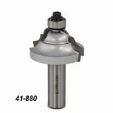 Roundover router bit with bearing, steel body, product number 41-880 for woodworking