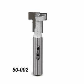 Dado clean out carbide router bit for woodworking, model 50-002 on white background