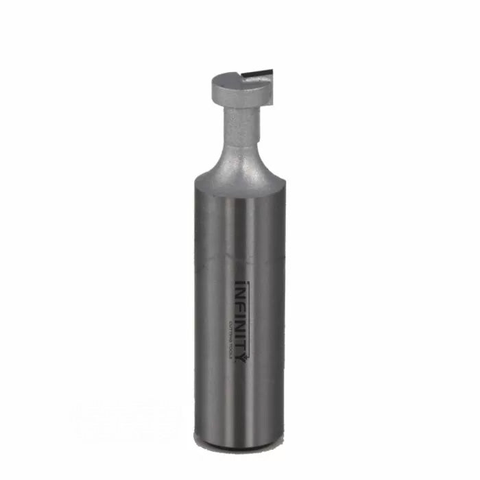 Carbide slot cutter router bit with cylindrical shank for woodworking