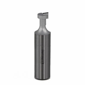 Carbide slot cutter router bit with cylindrical shank for woodworking