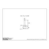 Technical drawing of woodworking router bit with dimensions and item number 51-002.