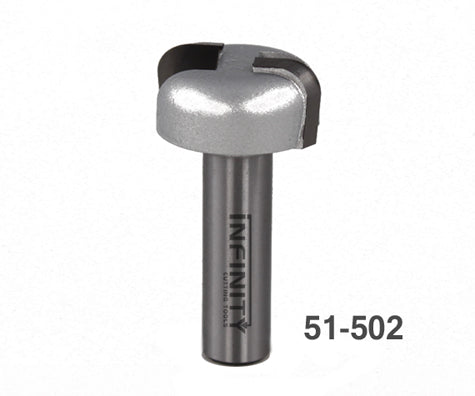 Slot cutting router bit with steel shank and cutting edge, product code 51-502.