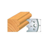 Wood molding profile cutter blade with radius measurements for woodworking shaping