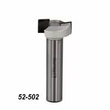 Carbide tipped router bit for woodworking, straight flute design, model 52-502