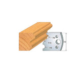 Wood molding profile and matching steel cutter head with radius measurements for woodworking