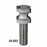 Carbide woodworking router bit with a rounded profile, product number 54-503