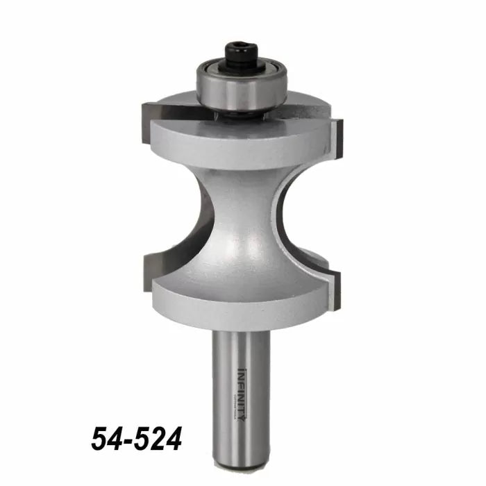 Classical ogee router bit with bearing, precision woodworking tool, product number 54-524