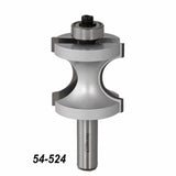 Classical ogee router bit with bearing, precision woodworking tool, product number 54-524