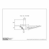 Technical drawing of woodworking router bit profile with detailed dimensions, labeled item 55-502.