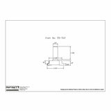 Technical drawing of woodworking router bit 55-512 with detailed dimensions.