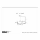 Technical drawing of woodworking router bit with labeled dimensions, item 55-512