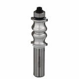 Ogee router bit with ball bearing guide for woodworking and decorative edging