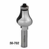 Classical router bit with bearing for woodworking, item 56-702, on white background.