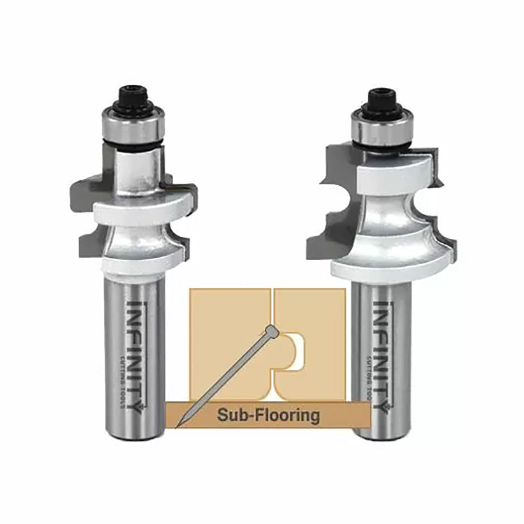 61-509 tongue and groove flooring router bits with sub-flooring joint diagram